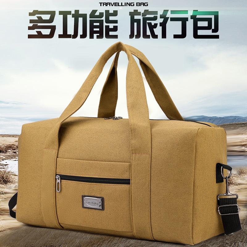 Three Sizes Sleeve Trolley Large Capacity Canvas Hand Luggage Travel Bag Clothes Bag Tools Equipment boarding bag