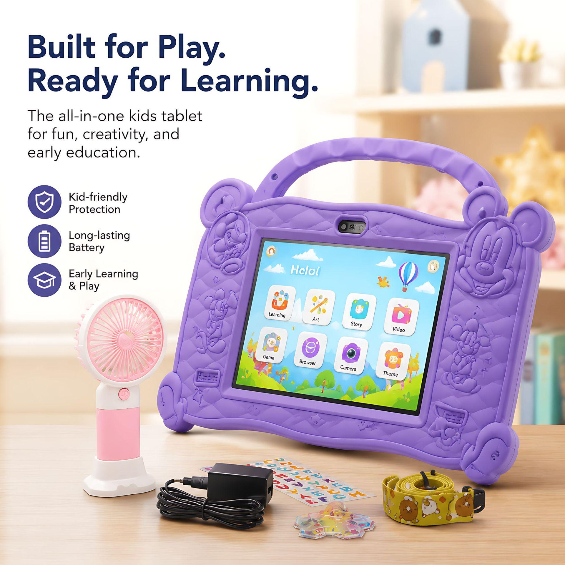 Children's tablet 8-inch 1+16GB Android early education learning factory new model with stand and WiFi