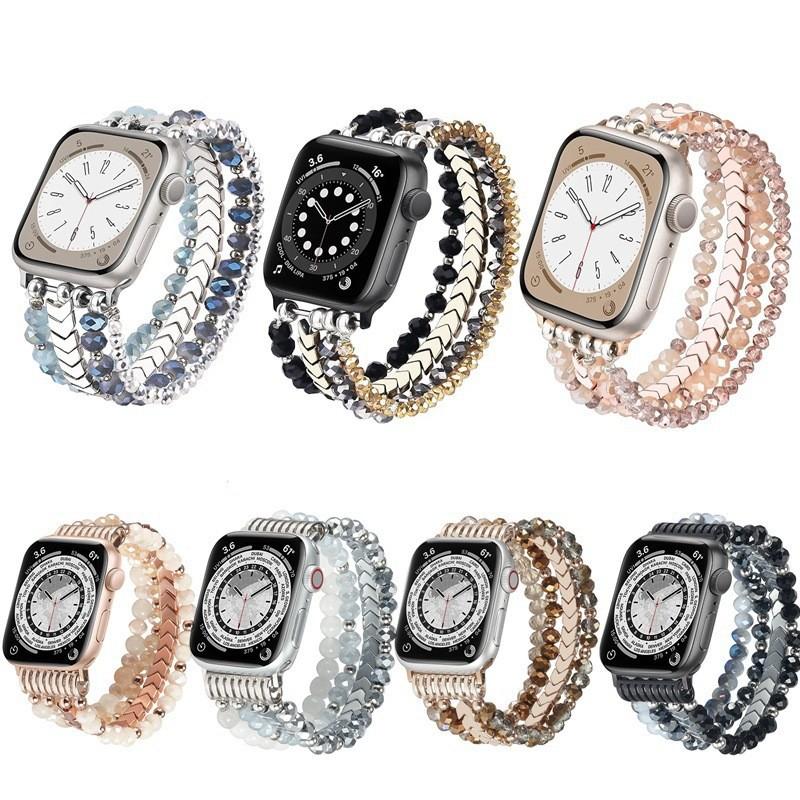 for apple watch 87654/SE arrow jewelry beaded strap jewelry crystal wristband
