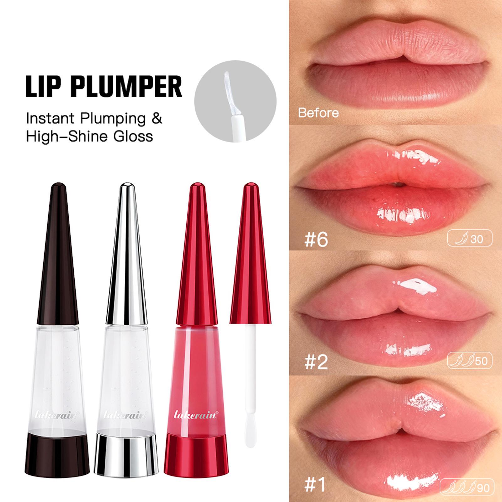 lakerain Lip Plumping Serum Moisturizing Lip Gloss LIP PLUMPER Colored Lip Plumping Essence