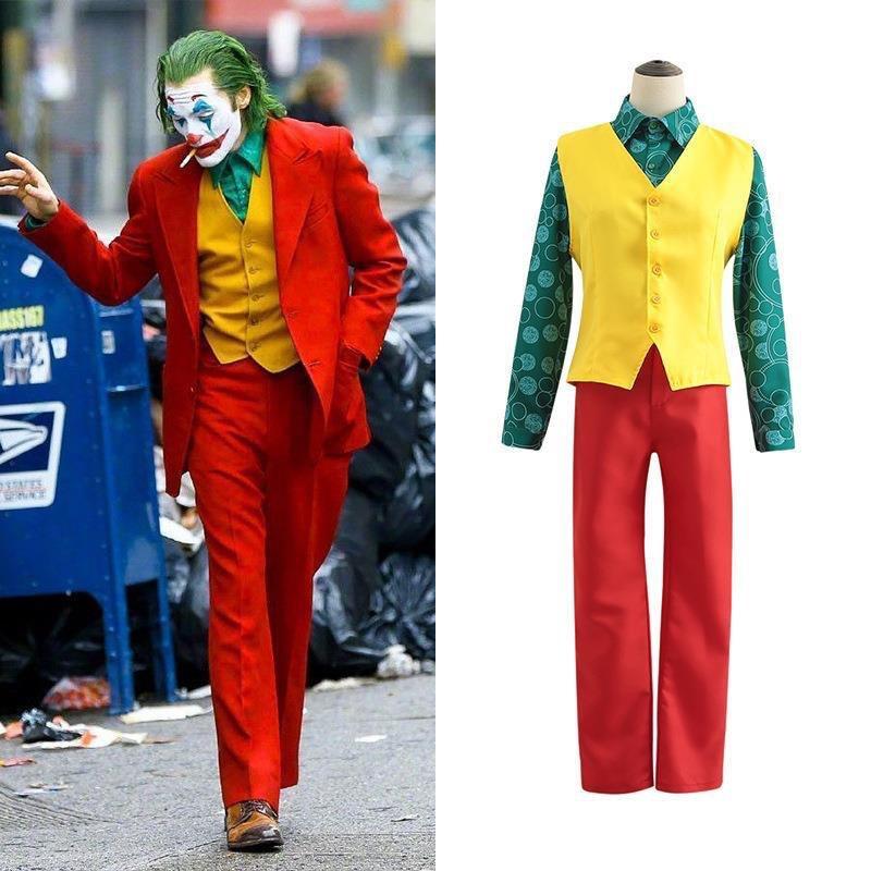 Joker Joaquin Phoenix Cosplay Costume Stage Role-Playing Costume Halloween Cosplay Set