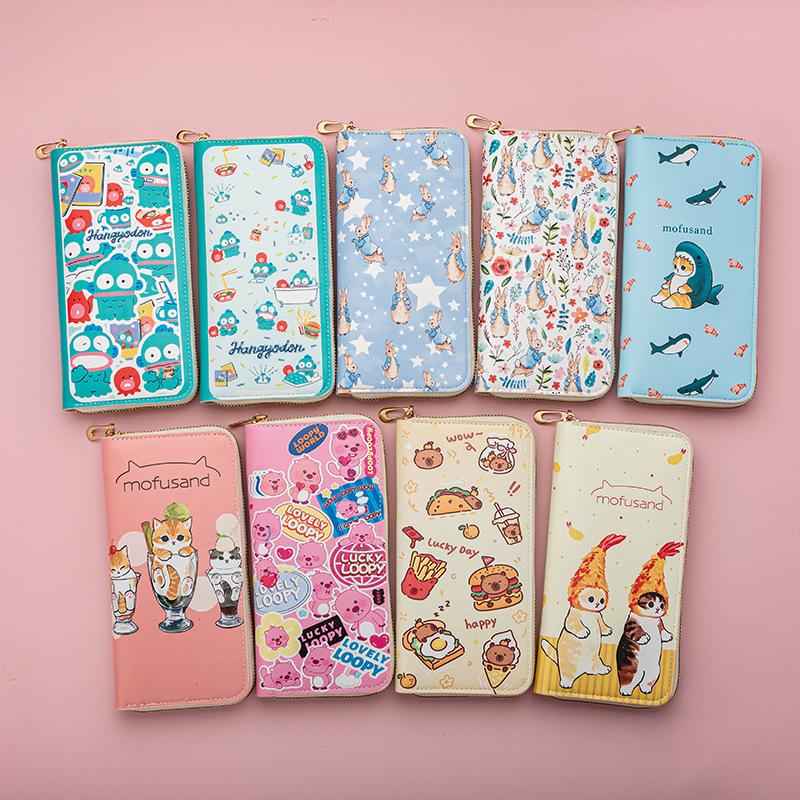 Cross-border Long Wallet Children's Cartoon New Large Capacity Mobile Phone Wallet Zipper Card Holder Storage Bag Clutch Bag