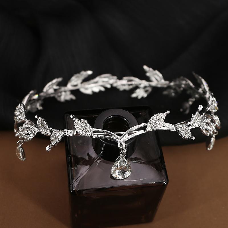 Bridal Wedding Prom Party Hair Accessories Forehead Pendant Wedding Headpiece Bridal Jewelry Alloy Rhinestone Headband Royal