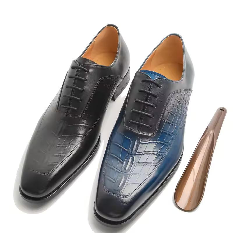 New business men's leather shoes, genuine leather formal wedding shoes, high-quality, fashionable, official, large quantity discounts available
