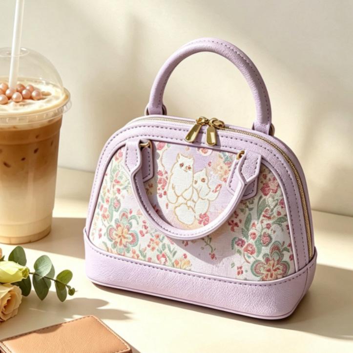 New Chinese-Style DIY Bag with Contrasting Colors, Self-Assembled Fabric Handbag, Shell Bag, Shoulder Bag, Crossbody Bag, Material Kit, Handmade Bag