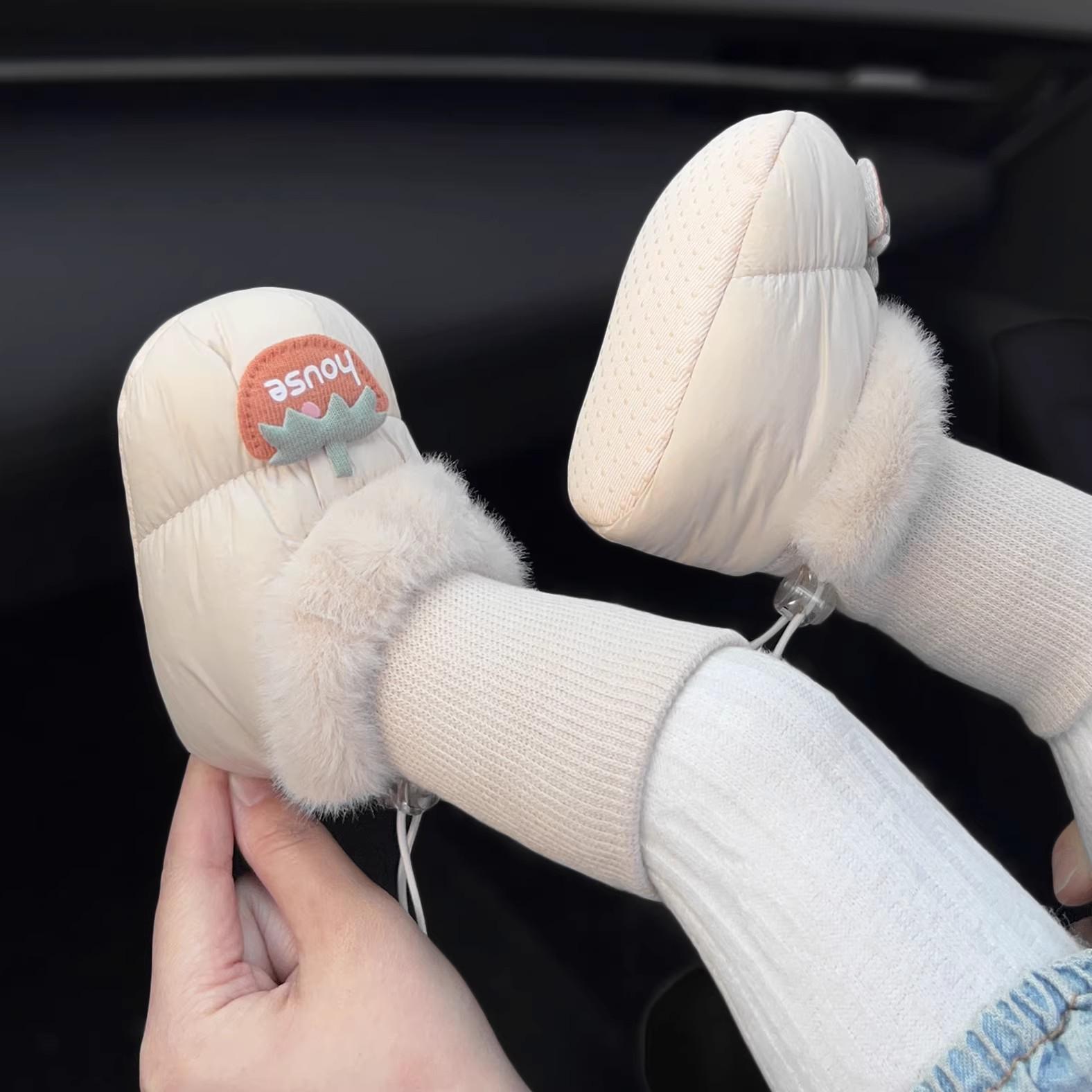Autumn and Winter Newborn Baby 0-1 Year Old Male and Female Baby Soft-Soled Thickened Shoes and Socks Integrated Non-Slip Fleece-Lined Foot-Protecting Cotton Shoes