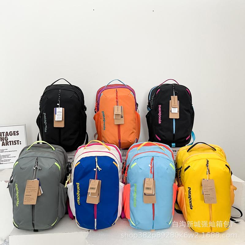 Cross-Border New Bata Student Men's and Women's Sports Contrasting Color Backpack Outdoor Sports Mountaineering Hiking Large Capacity Backpack