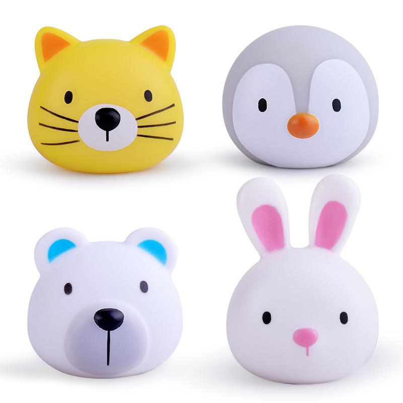 发光Animal头4只(小熊, 猫咪, 企鹅, 兔子)