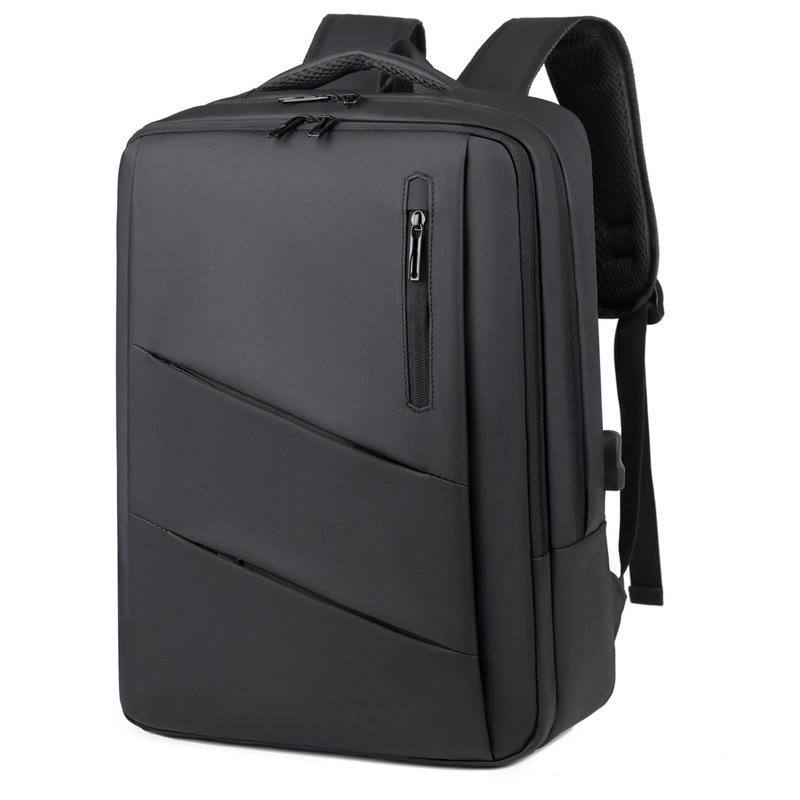 Cross-Border New Large-Capacity Backpack for Men, Casual Travel Computer Bag, Student School Bag, Business Office Trendy Versatile Bag