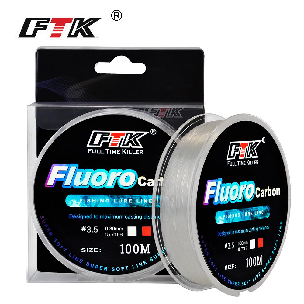 Ftk Manufacturer Wholesale 100m Nylon Line Fishing Line Main Line Sub-Line Ice Fishing Line Fishing Throwing Rod Cross-Border