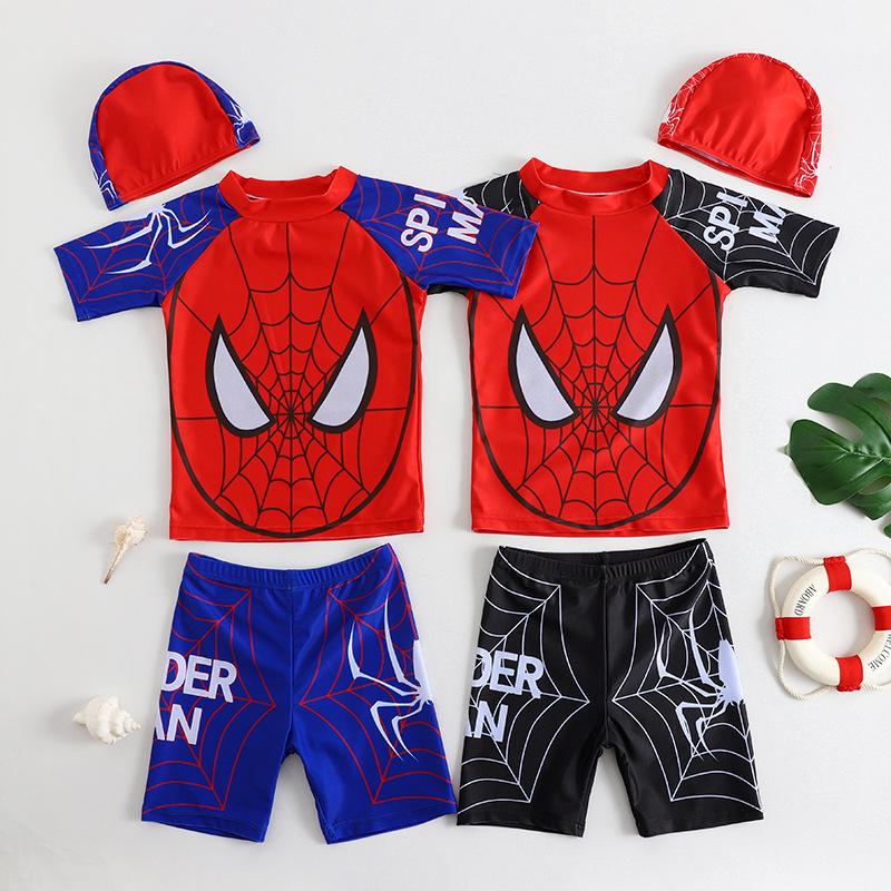 Children's Swimwear Boys' Swim Trunks Set Boys' Two-Piece Toddler Baby Swimwear Sun-Protective Swimming Suit Set