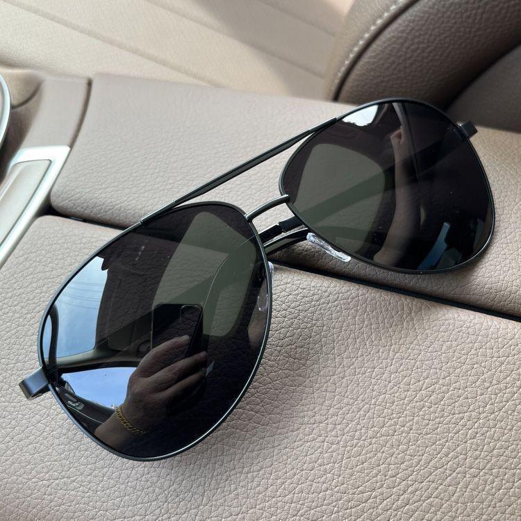 Aviator Sunglasses for Drivers, Special Toad Glasses for Driving, Anti-Uv High-Definition Men's Sunglasses Wholesale