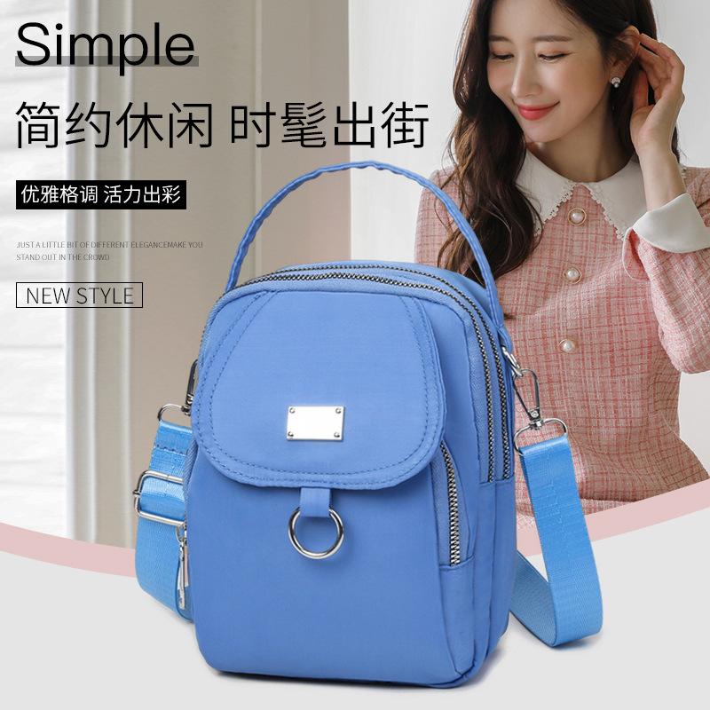 Korean Style Small Bag Mobile Phone Bag Crossbody Bag Fashionable Multi-layer Shoulder Casual Small Satchel Lightweight Cloth Bag Women's Bag