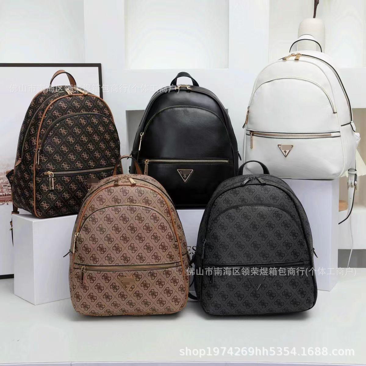 Gs Cross-Border Trendy Casual Simple Presbyopic Fashion Printed Backpack Women's Bag Export Large Capacity Backpack Europe and the United States
