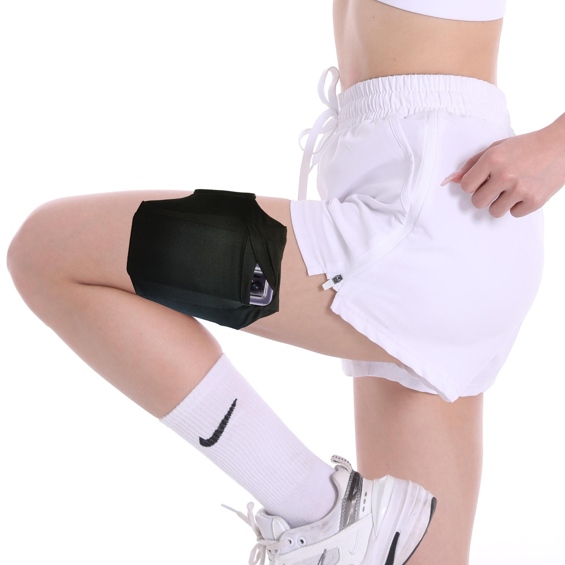 Mobile phone thigh bag close-fitting non-shaking non-slip mobile phone calf bag outdoor running fitness sports men and women storage bag