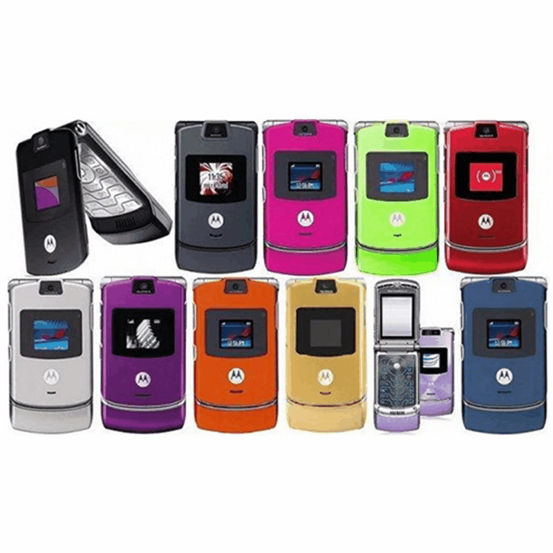 Classic recommend lightning shipping wholesale supply V3 stock mobile phone folding flip design suitable for spare phone