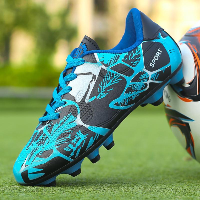 Cross-Border Foreign Trade Football Shoes Ag Long Spike Soccer Shoes Non-Slip Training Shoes Footballboots Wholesale in Stock