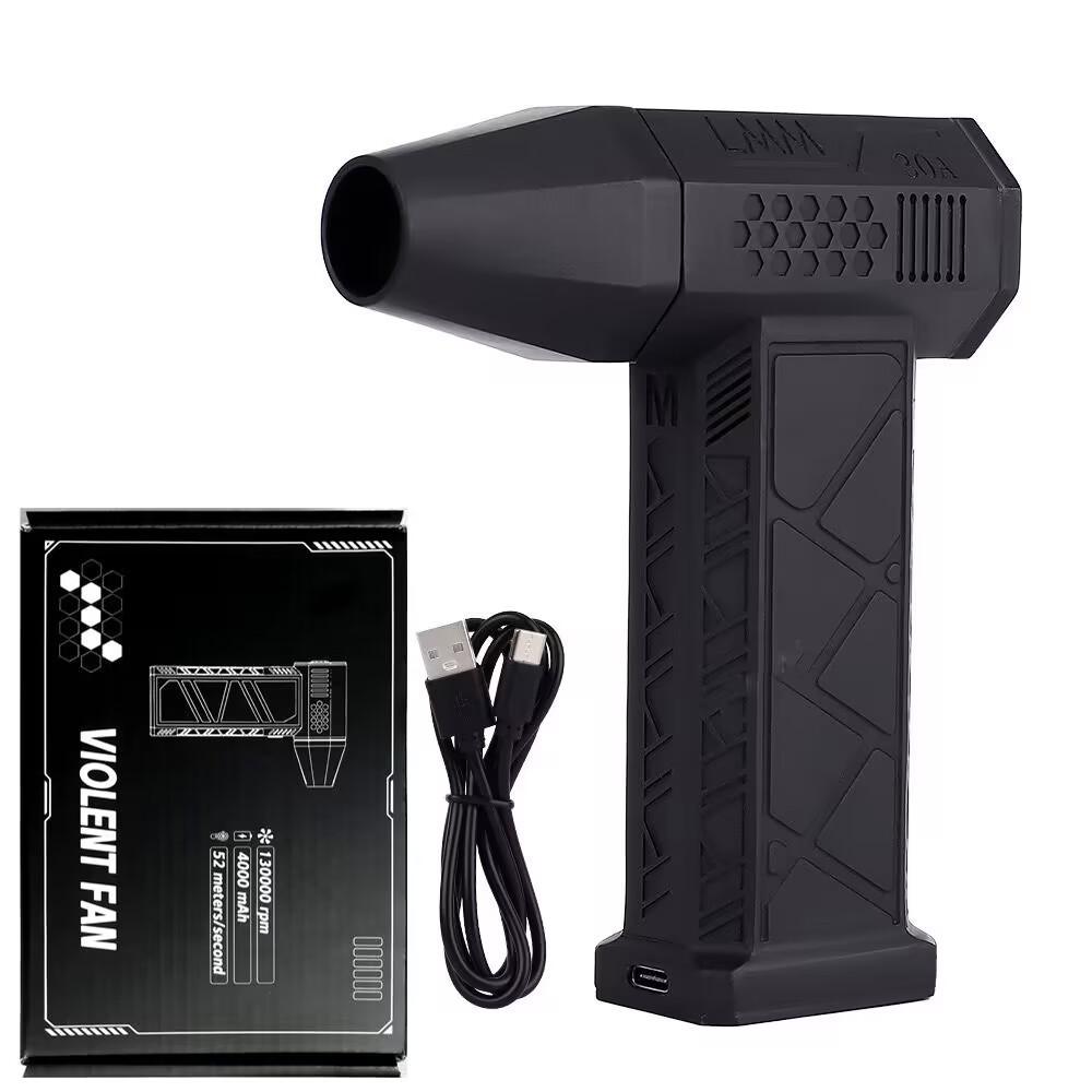 Cross-Border Violent Turbo Fan High-Speed Brushless Mini Portable High-Wind Outdoor Handheld Wireless Hair Dryer Hot Model