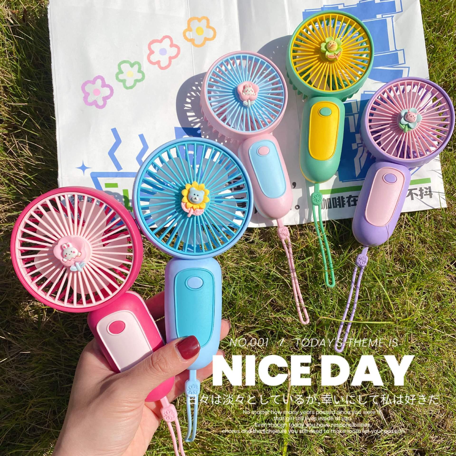 New handheld small fan USB charging portable summer outdoor indoor student portable mini electric fan gift