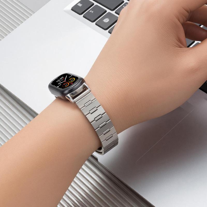 Suitable for Xiaomi Mi Band 8/9/10 Steel Strap I-Shaped Watch Band Redmi Watch6 Metal Women's Watch Band