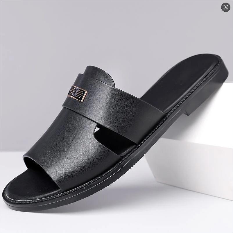 New large-size summer sandals for men, suitable for outdoor wear, casual and breathable beach shoes, versatile non-slip slippers, sizes 38-48