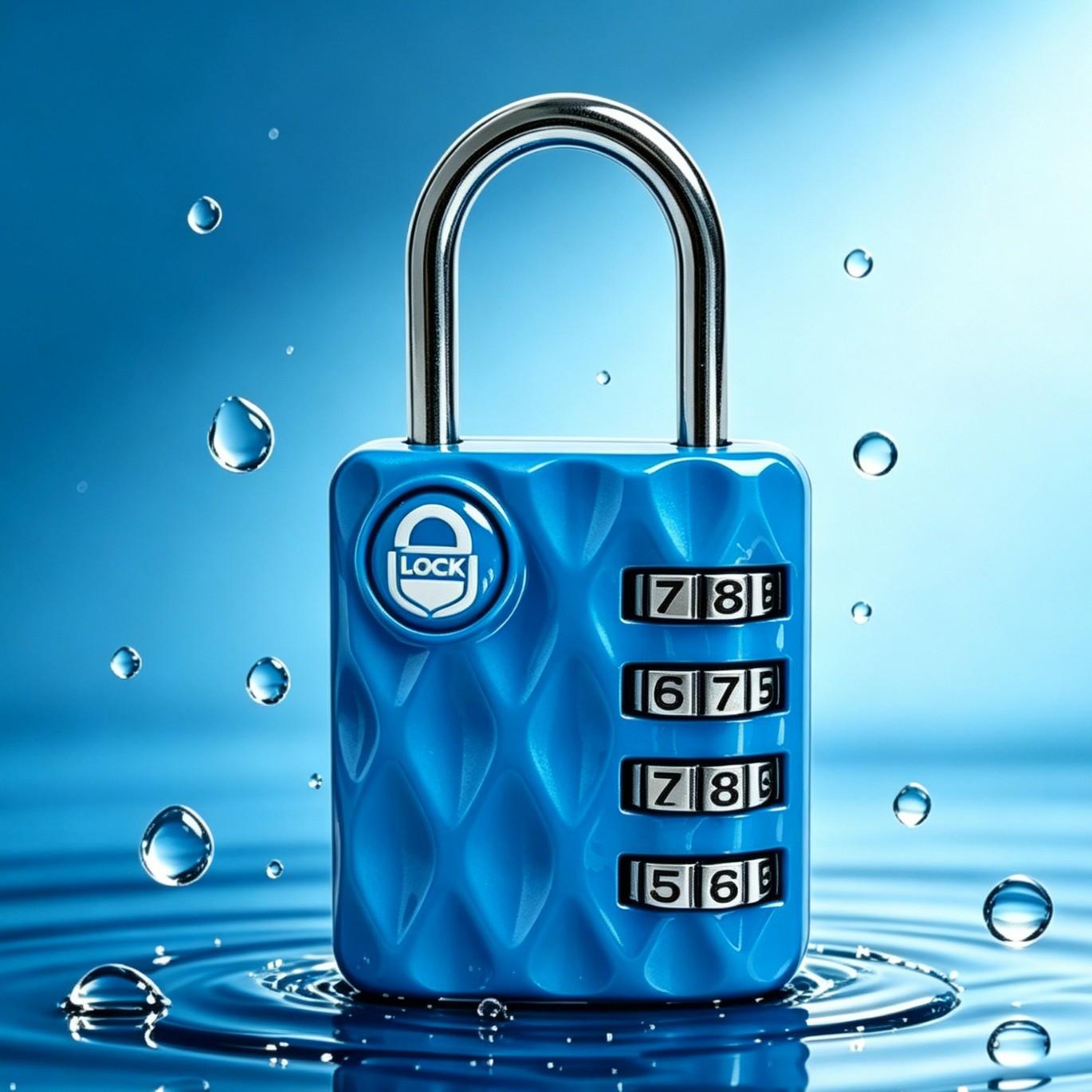 New Cross-Border 4-Digit Combination Lock Padlock, Small Household Door Lock, Student Dormitory Cabinet, Luggage Suitcase, Backpack Padlock