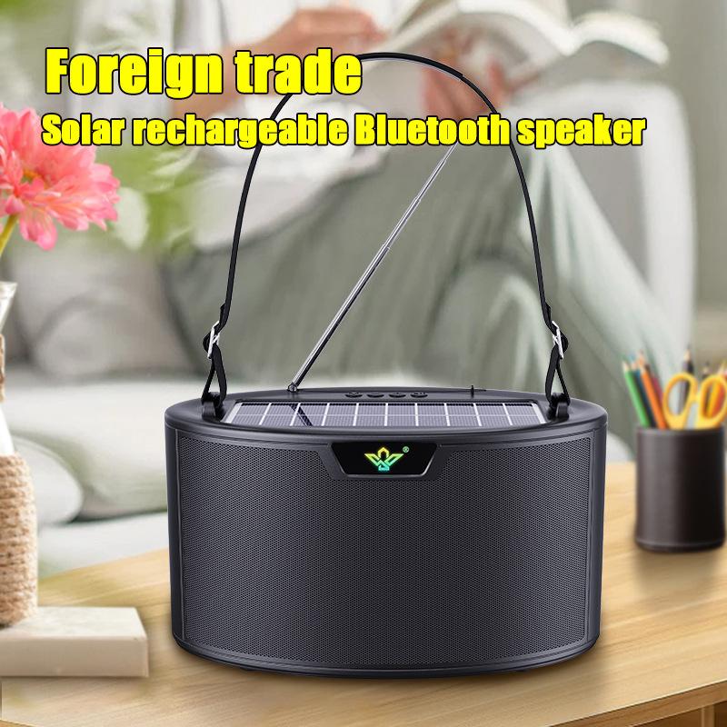 Portable impact bluetooth speaker cross-border high-end electronic products speake solar radio with bluetooth sound