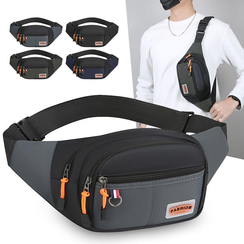 New Sports Waist Bag, Multifunctional Outdoor Waterproof Casual Shoulder Crossbody Bag, Business Commuting Versatile Portable Chest Bag