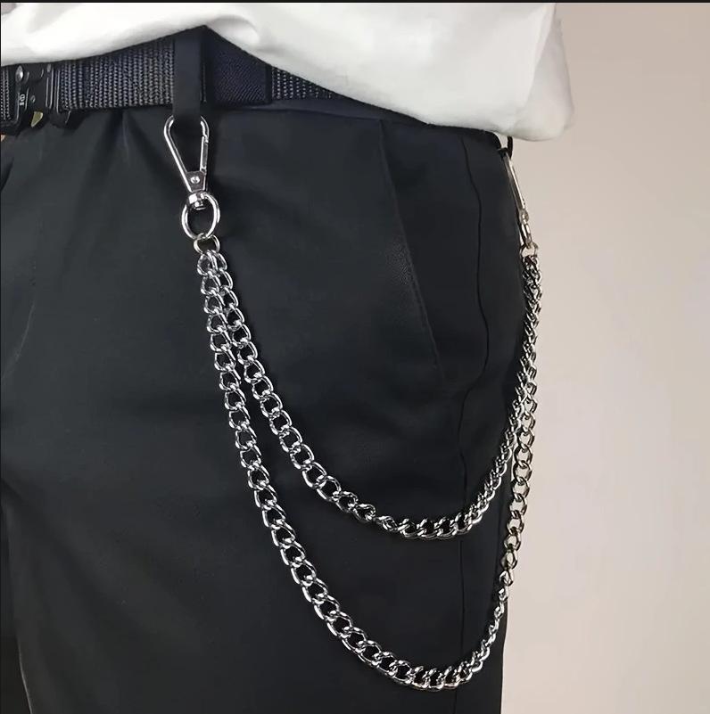 European and American Cross-Border New Pants Chain Fashion Men's Pants Chain Jeans Chain Punk Style Hip-Hop Pants Chain Waist Chain