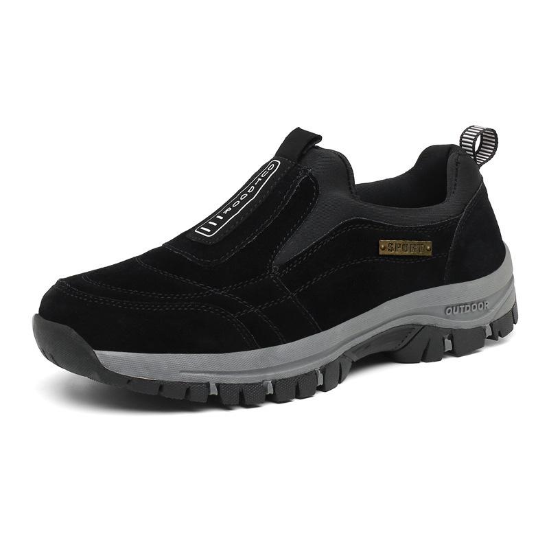 Spring and Autumn New Outdoor Casual Sports Walking Shoes for the Elderly Men's Large Size Mountaineering Running Shoes Trendy Cross-border Fashion