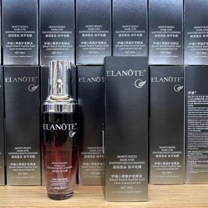 ELANOTE Little Black Bottle Hair Care Essential Oil is a no-rinse hair oil that moisturizes hair and smooths frizz