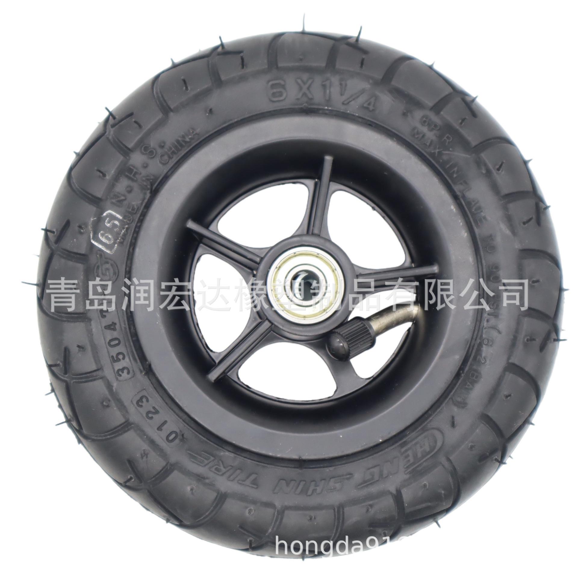 6×1.25 6×11/4 6inch Electric Scooter Inflatable Tires Aluminum Alloy Rims Wheels