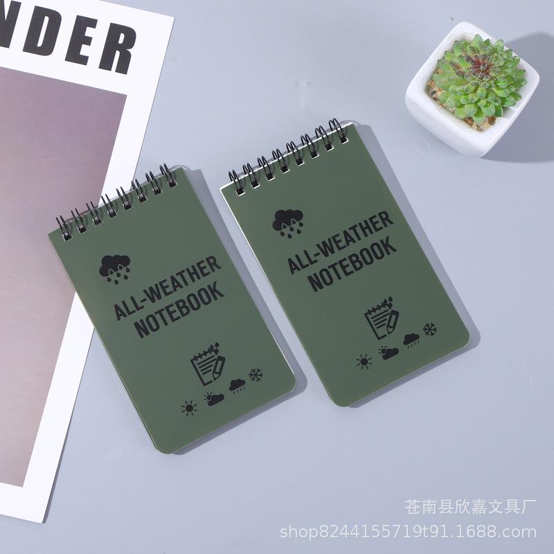 Outdoor All-Weather Waterproof Notebook Notepad Portable Pocket Notebook Cute Coil Notebook