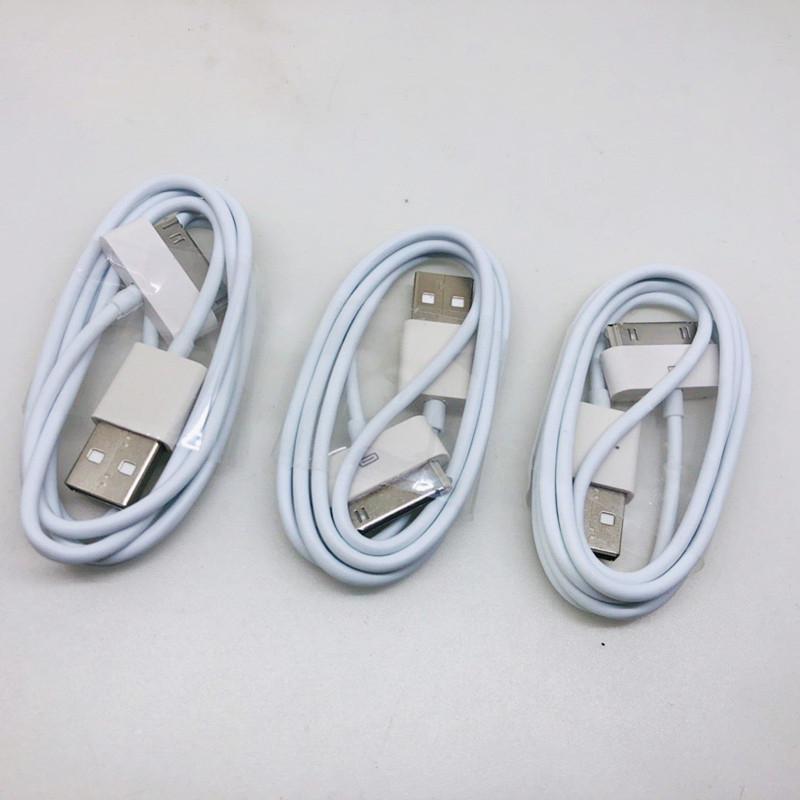 Suitable for Apple 4S Mobile Phone Data Cable Iphone4 Power Charging Cable 1m Old-Fashioned 4Th Generation 6-Pin Data Cable