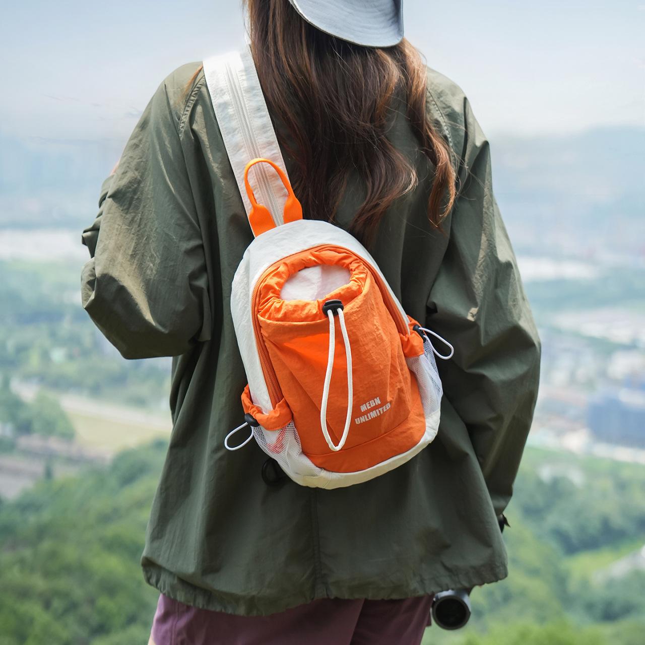 2026 New Model Unisex Lightweight Waterproof Chest Bag, Casual Versatile Single-Shoulder Backpack, Multifunctional Crossbody Bag for Mountaineering