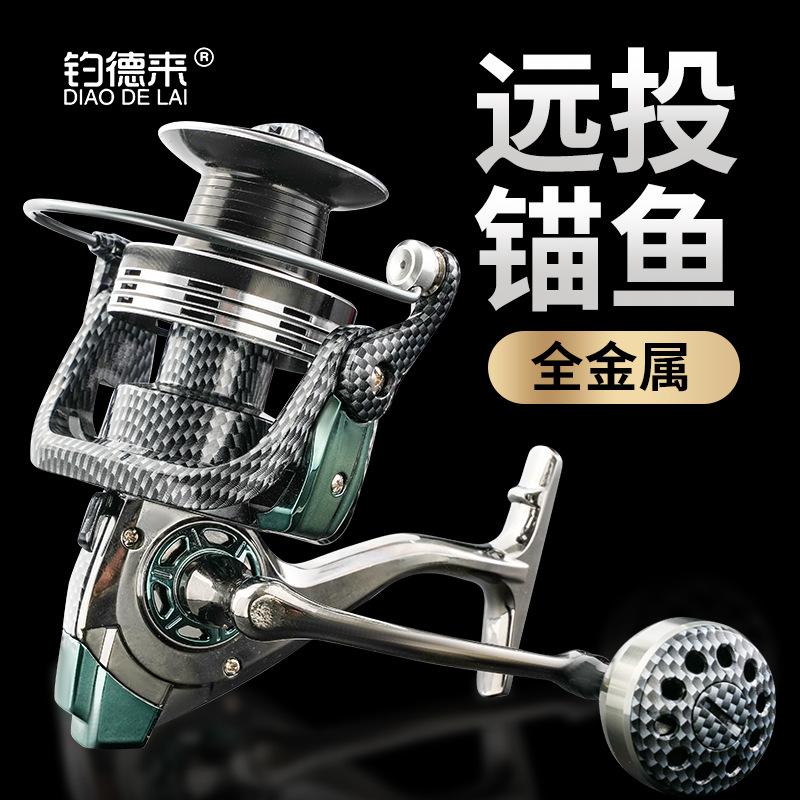 Fishing Desai Opt5000-12000 Snake Pattern All-Metal Large Long-Range Casting Wheel Anchor Fish Wheel Spinning Wheel Fishing Line Wheel Fishing Wheel