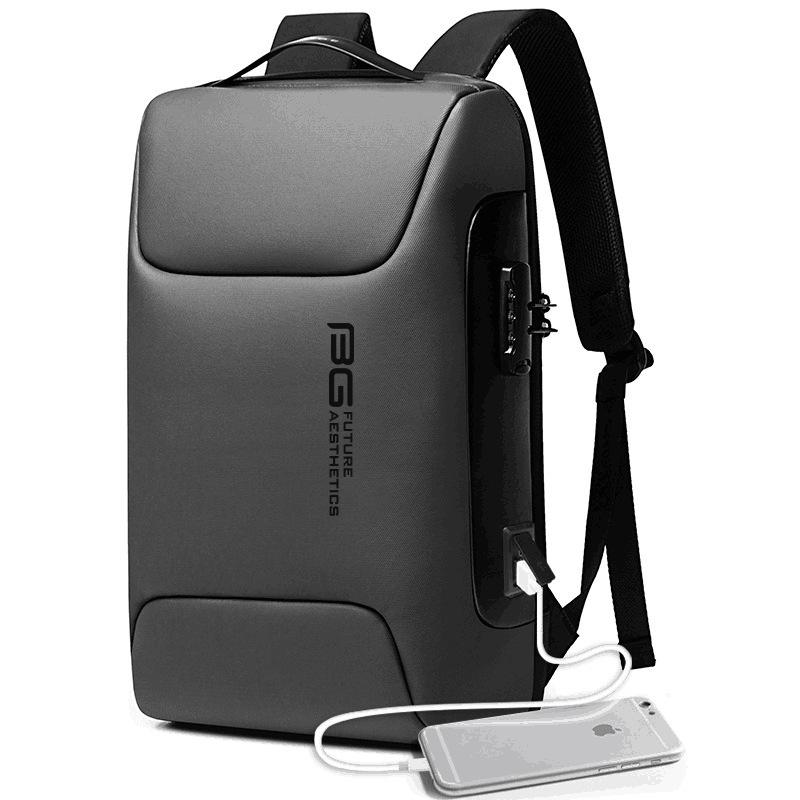 Bange New Backpack Men's Backpack Men's Waterproof Computer Bag Business Work Clothing College Student USB Anti-Theft Backpack