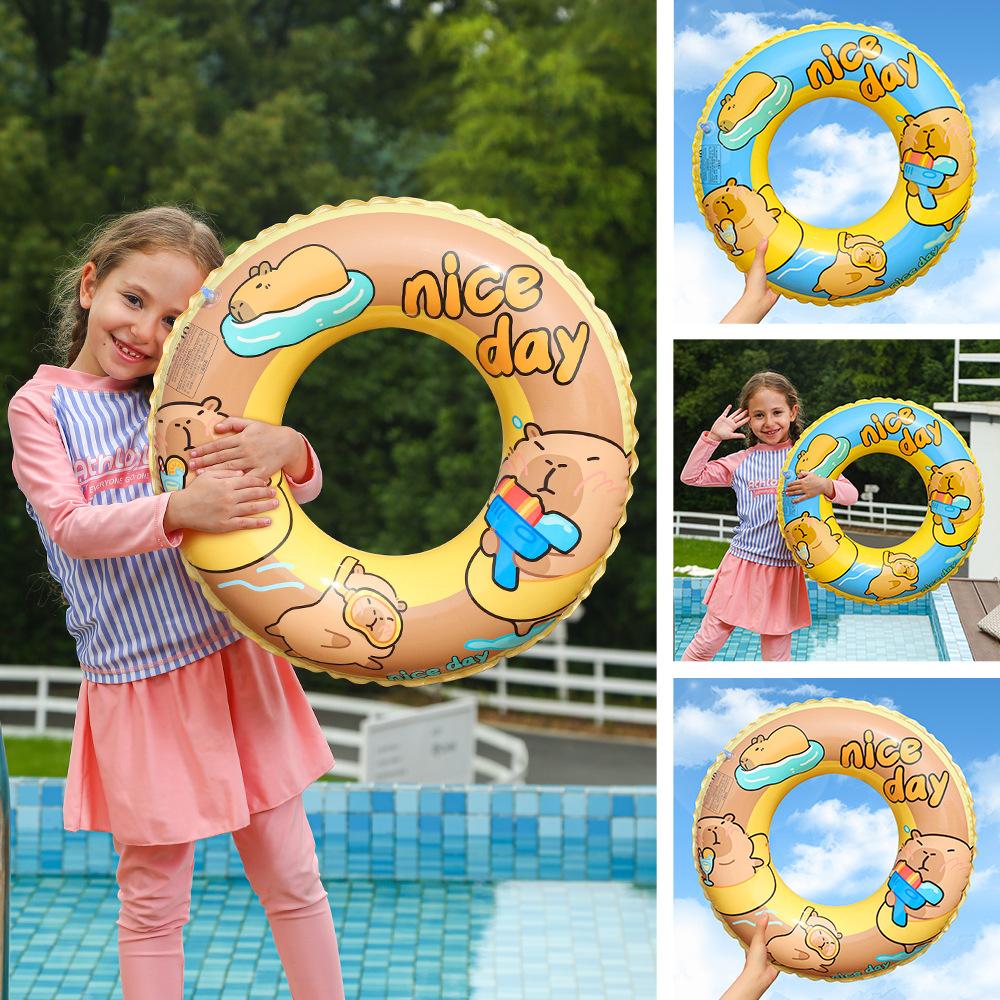 New in stock Capigbala Swimming Ring Water Inflatable Children's Floating Ring Underarm Ring Lifebuoy Water Play Toy