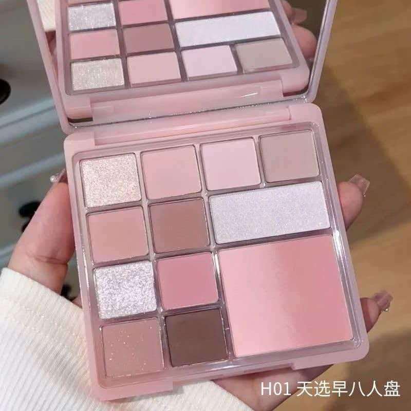 Kapell 12-Color Paris Garden Upgraded Version Large Palette 12 Eyeshadow Early Morning Comprehensive Palette Low Saturation Blush Hot Item