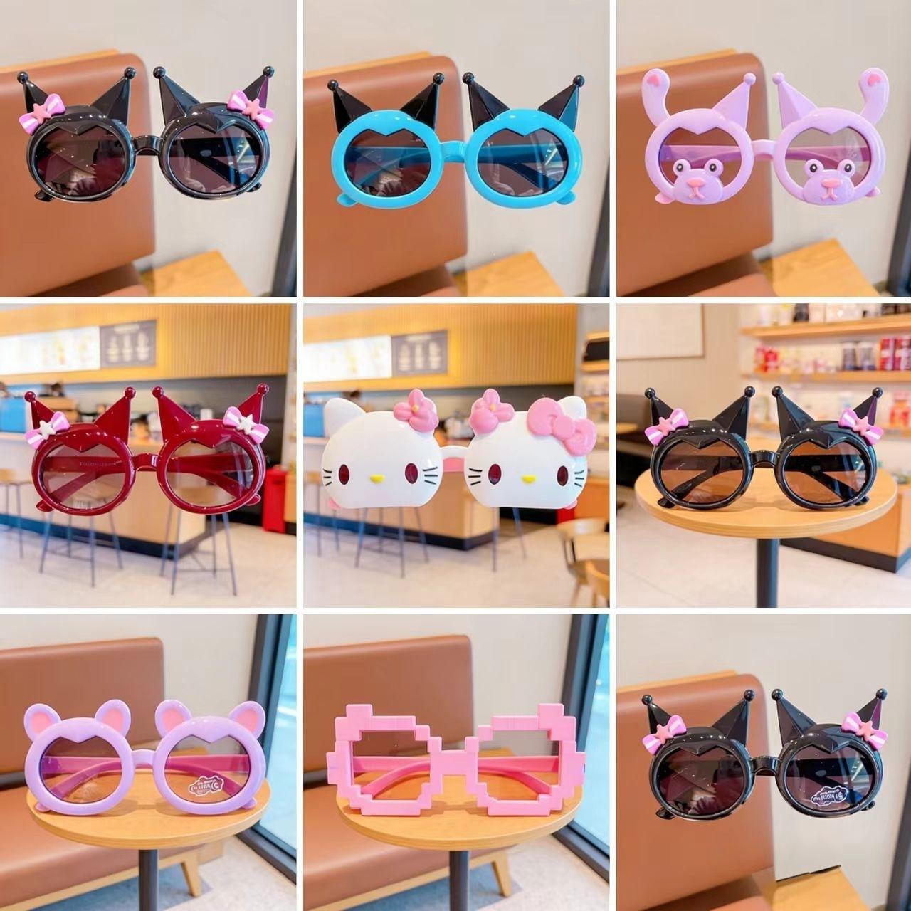 Kuromi Children's Sunglasses, Cute Sun Protection Glasses, Little Girls' Fashionable Sunglasses, New Style Glasses for Baby Girls