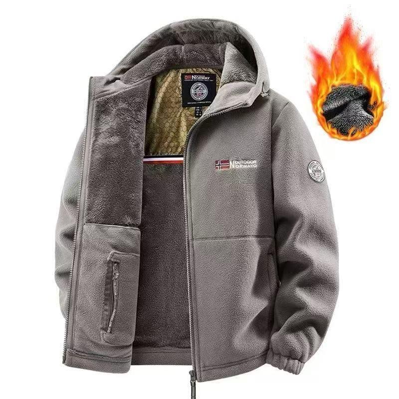 Large Quantities of In-Stock Cross-Border Wholesale New Large-Size Men's Jackets, Fleece Jackets, Sports Couple Styles, Norwegian Thermal Wear 788