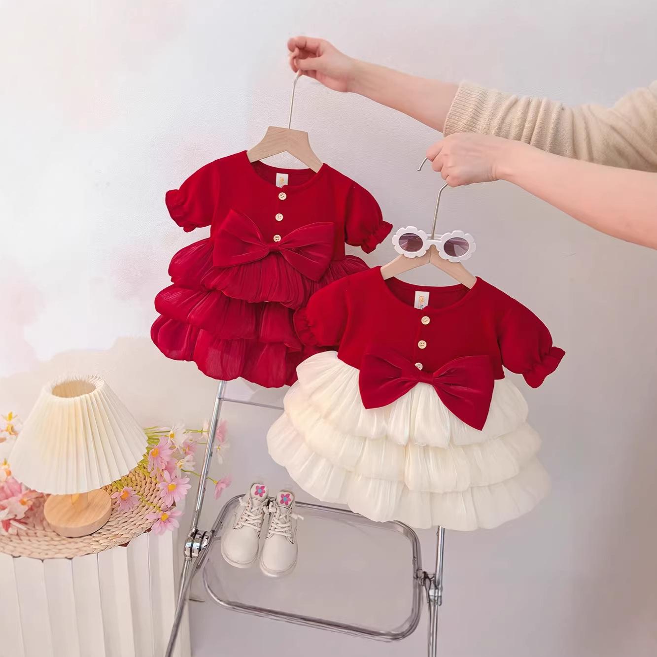 Children's Clothing Girls New Style Princess 2026 Dress Little Girl Fashionable Summer One-Year-Old Baby Dress Fluffy