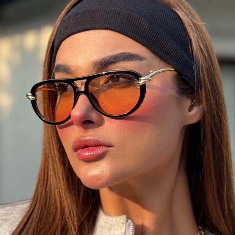 High-End Rope Knot Style Runway Sunglasses 2025 New European and American Ins-Style Sunglasses for Unique Street Photography and Runway Looks