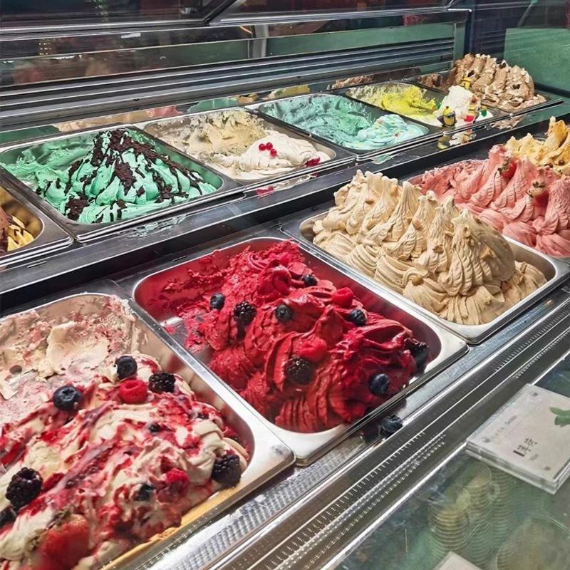 Commercial automatic high-capacity hard ice cream machine, tabletop spherical ice cream maker