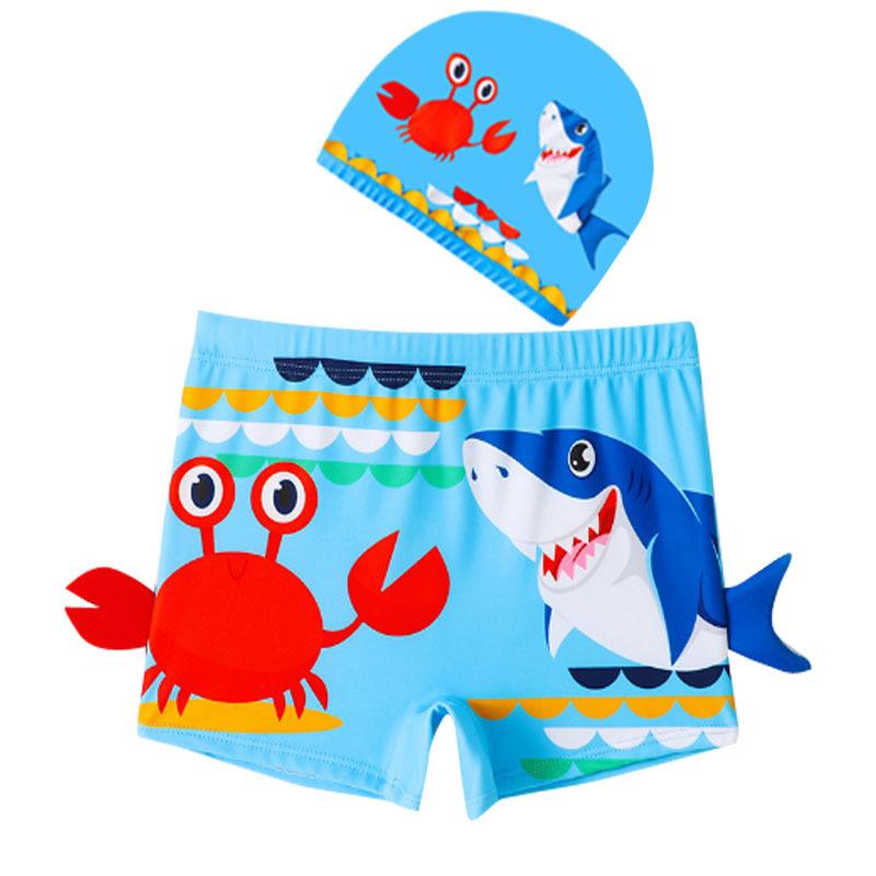 Manufacturer Wholesale of Small, Medium, and Large Children's Swimsuits, Baby Boys' Swimwear, Hooded Set Swim Trunks, Boys' Swimwear