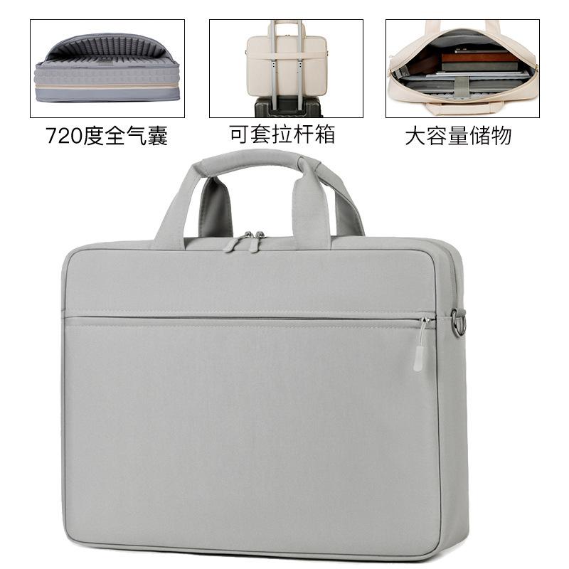 Laptop Bag with 720-Degree Full Airbag Protection Against Shock and Drops, Can Be Attached to a Trolley Case, Large Capacity, Business Travel