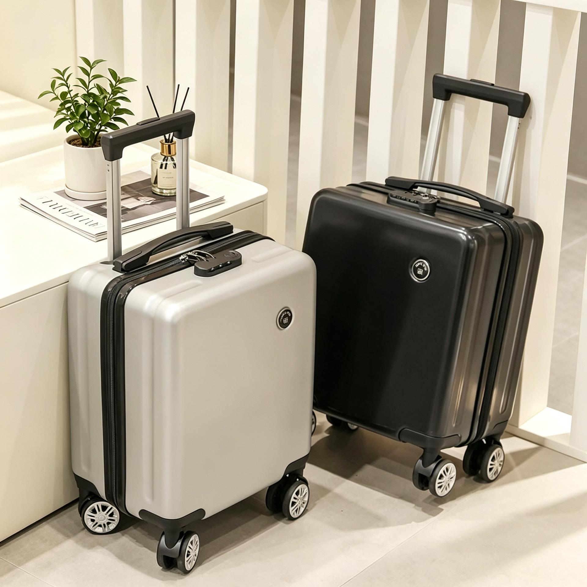 Spring and Autumn Airlines Boarding Suitcase 14inch Small Suitcase 16inch Lightweight Travel Trolley Case Password Box Free of Check-In