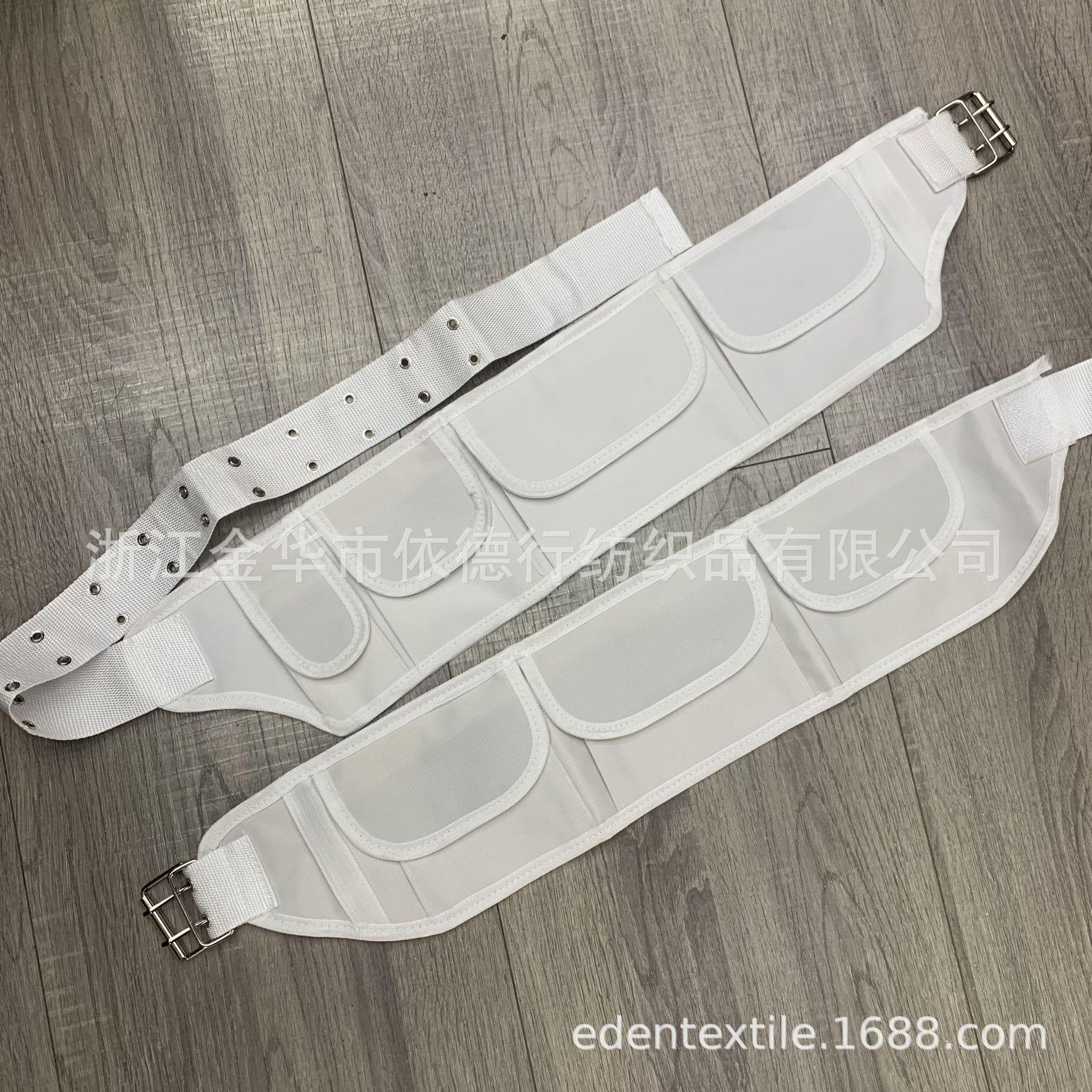 Men's Waist Bag Passport Pocket Zipper Belt White Oxford Cloth Multifunctional High-End Feel Cross-Border Manufacturer Wholesale