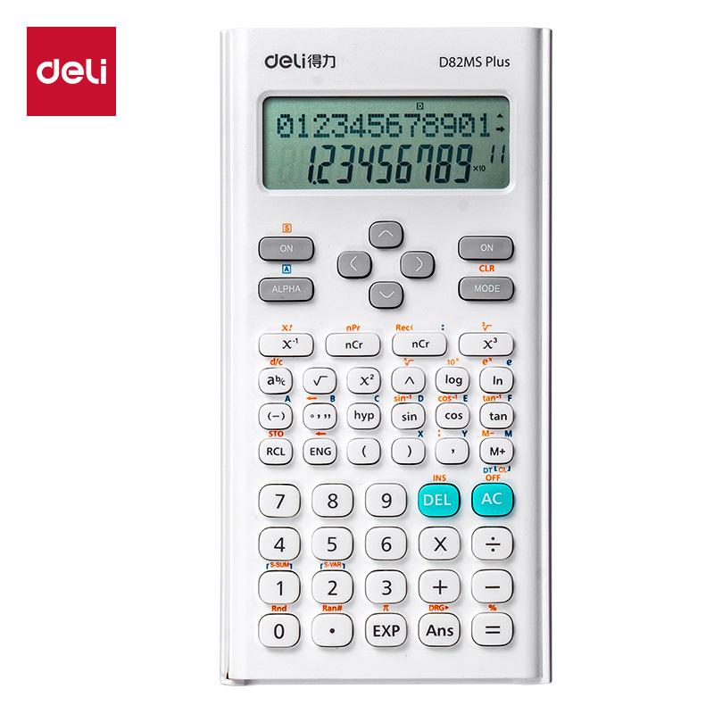 Deli D82Ms Plus Scientific Calculator for Exams, Suitable for Middle and High School Functions, Multifunctional Calculator