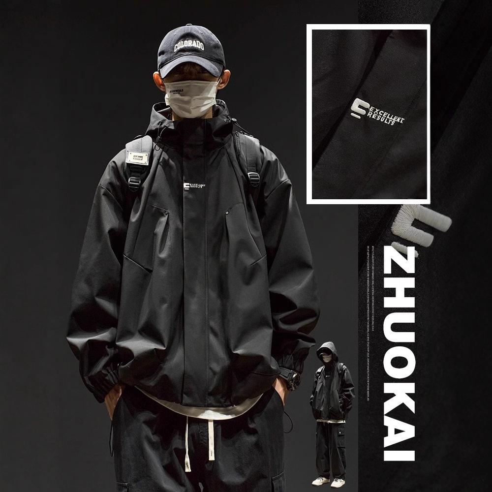 Men's Outdoor Windproof Jacket, Winter Clothing for Boys, Autumn Jacket for Teenagers, Men's Clothing